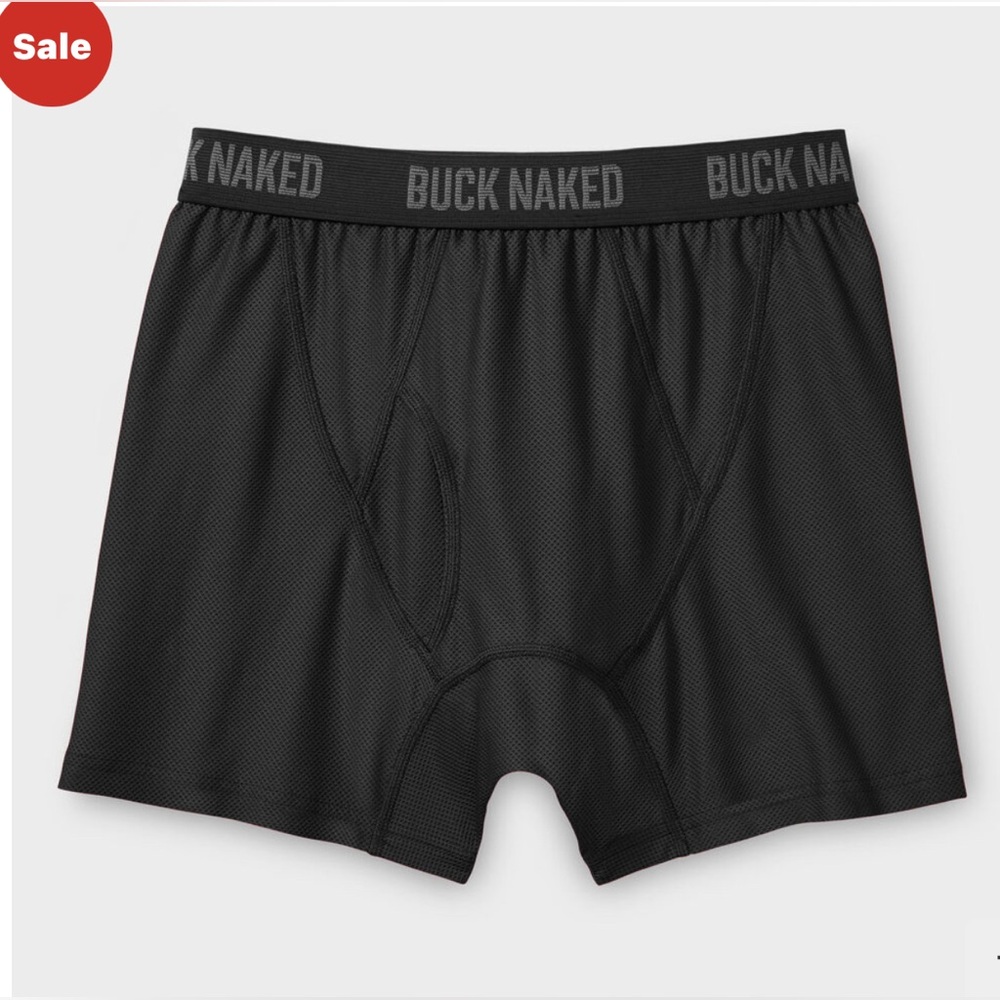 Men's Buck Naked Pattern Boxer Briefs
